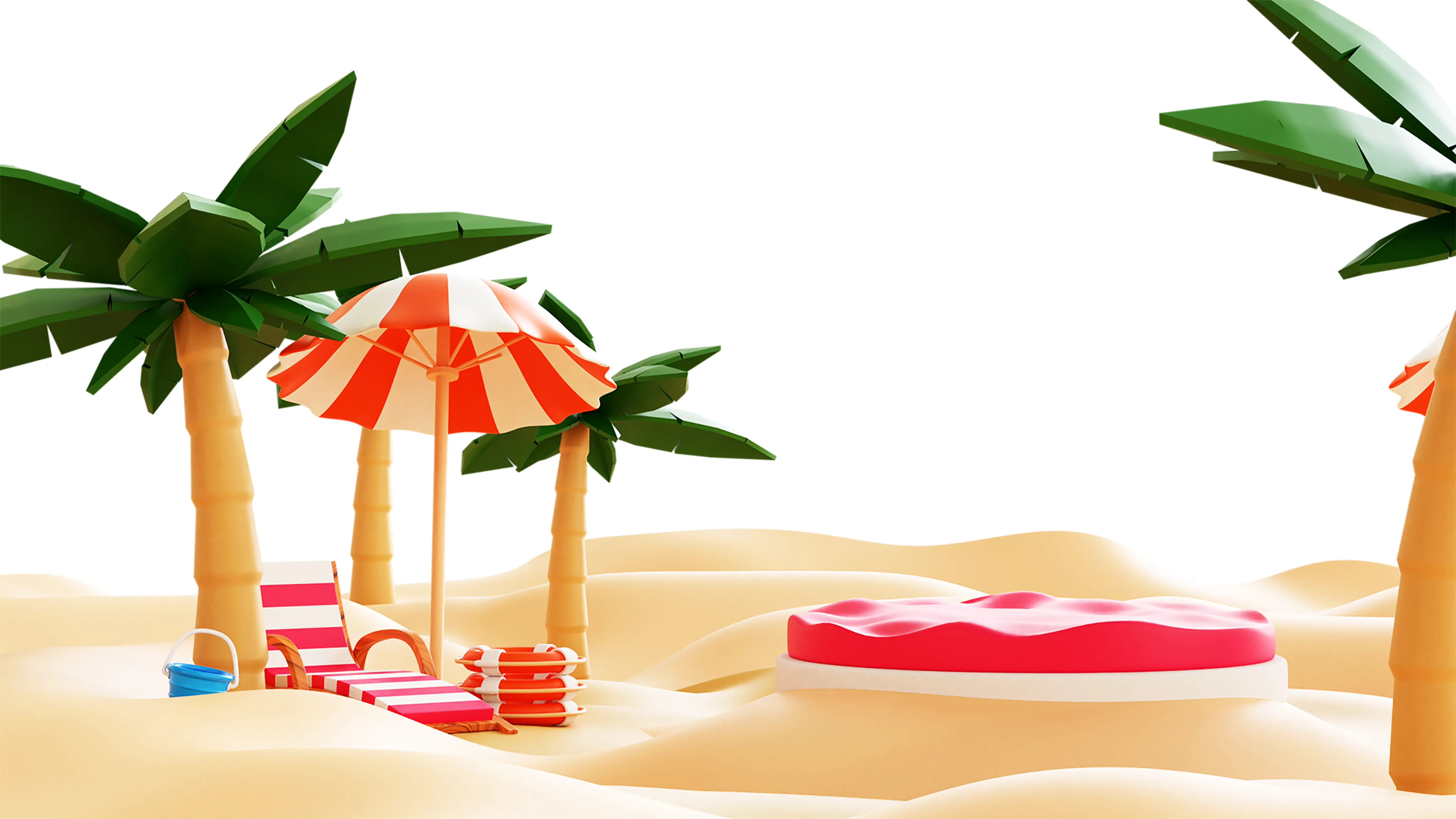 An illustrationof a beach shore - Scams