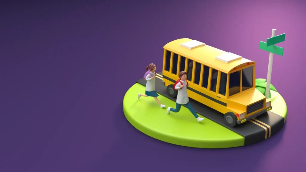 An illustration of a school bus - Scams